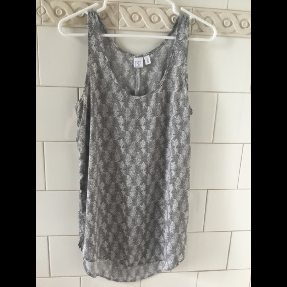 BP Studio Sleeveless High Low Tank Top sz M